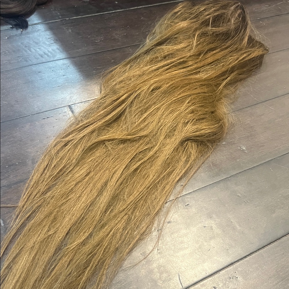 Long golden Brown ombré wig